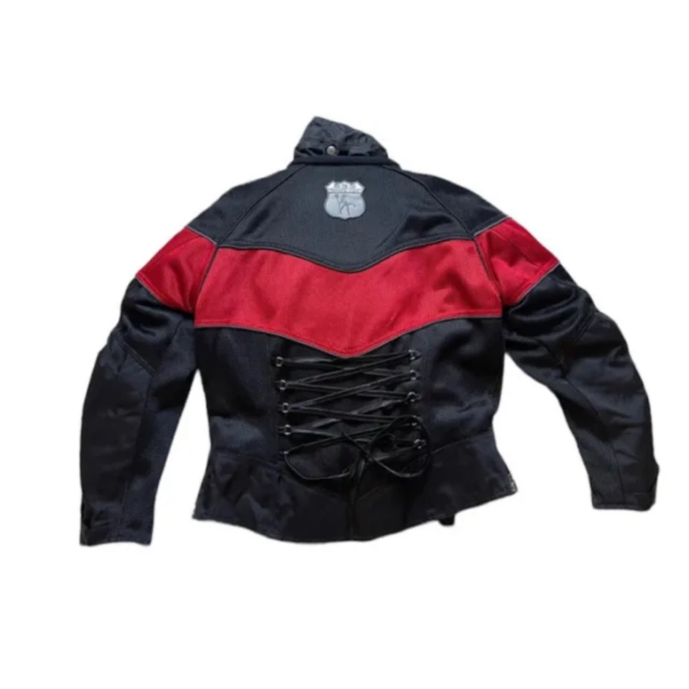 women power trip Corset motorcycle jacket size large